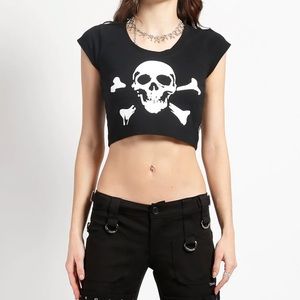 Tripp skull crop T-shirt